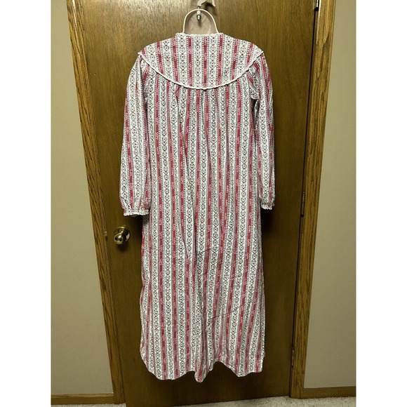 LANZ Of SALZBURG size S NIGHTGOWN 100% Cotton Long Flannel GrannyCore B24 - Picture 3 of 12